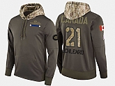 Nike Canadiens 21 David Schlemko Olive Salute To Service Pullover Hoodie,baseball caps,new era cap wholesale,wholesale hats